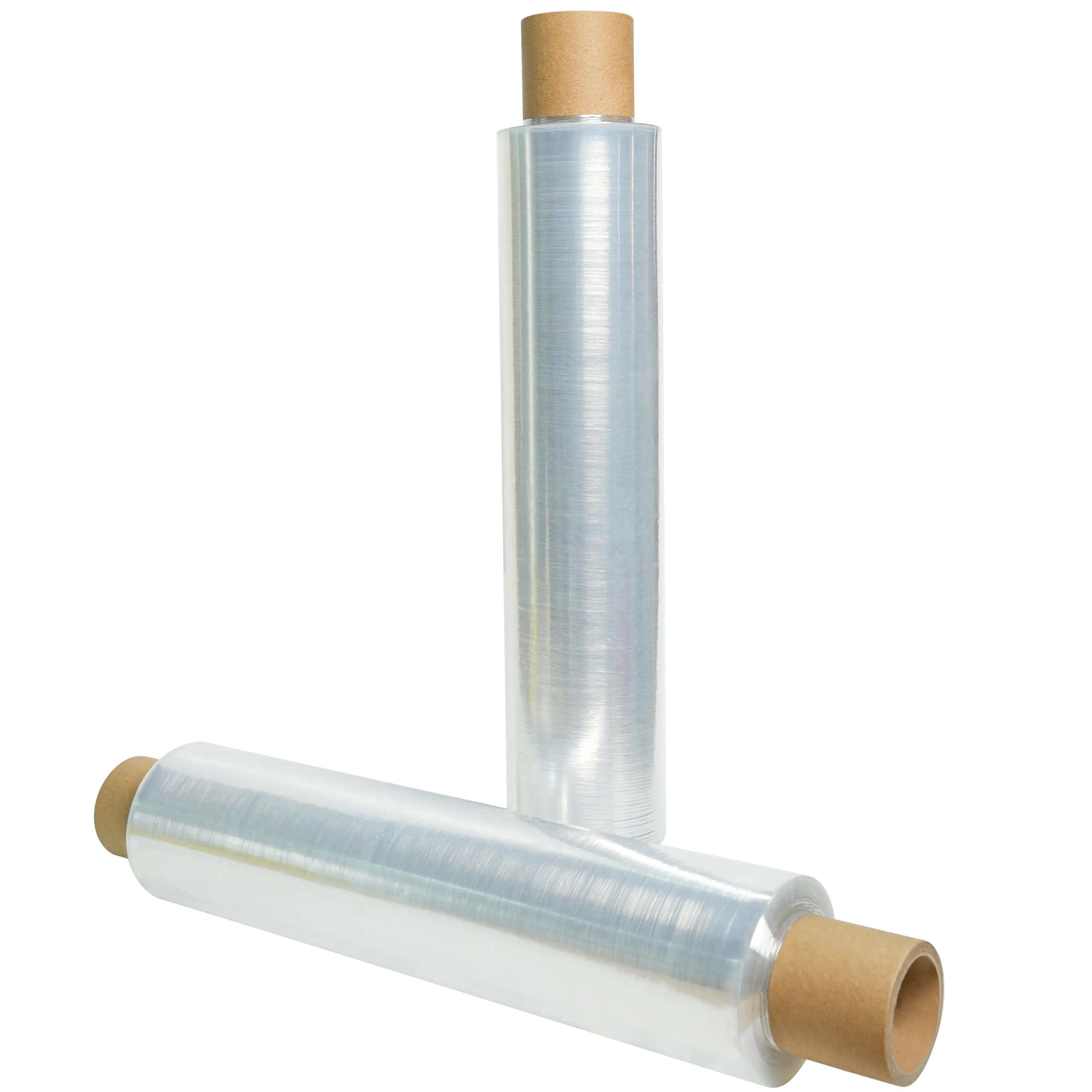 pre stretched film with reduced tearing noise